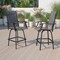 Flash Furniture 2PK Outdoor Stool - 30 inch Patio Bar Stool, Gray 2-ET-SWVLPTO-30-GR-GG - alternate 1